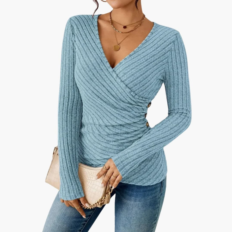 Dam Topp | Elegant | Lång Ärm | Vår