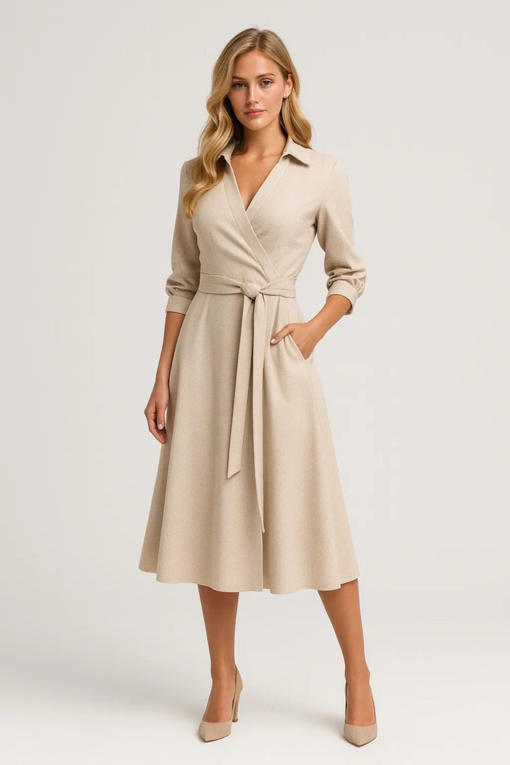 Dam Klänning | Elegant | Med Knytband | Sommar