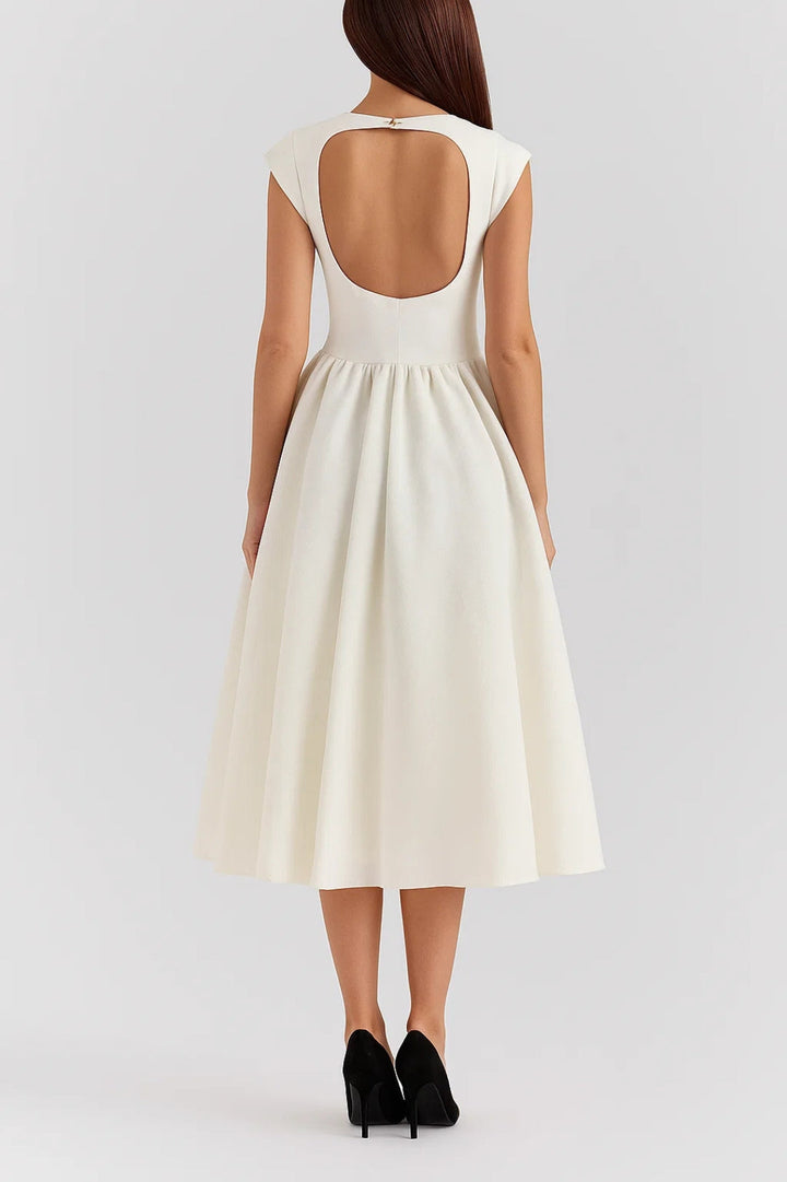 Dam Klänning | Elegant | Midi Längd | Sommar