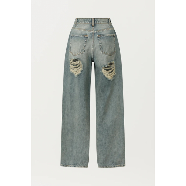 Damjeans | Raka ben och avslappnad passform | Eleganta Kläder