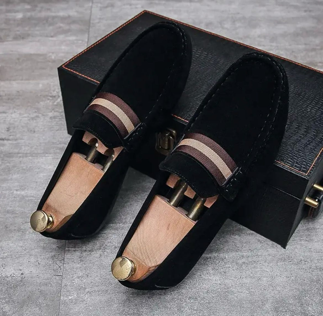 Herr Loafers | Slip-on Klassisk | Band Detalj | Sommar
