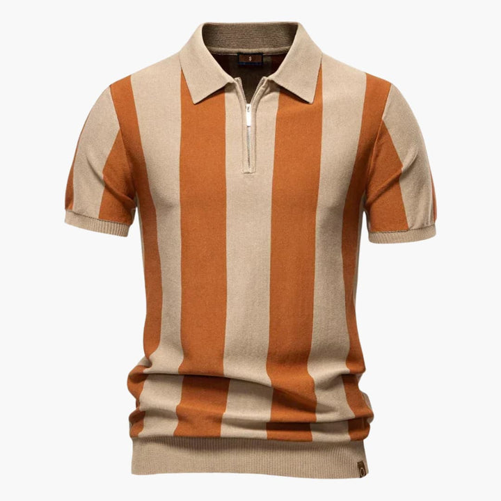 Herr Pikétröja | Retro | Dragkedja | Sommar