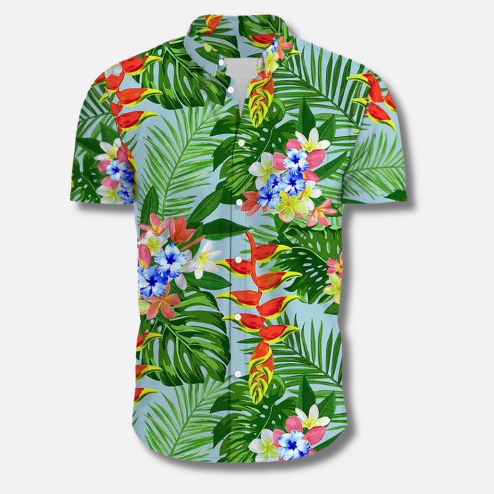 Herr Skjorta | Regular Fit | Kort Ärm | Sommar