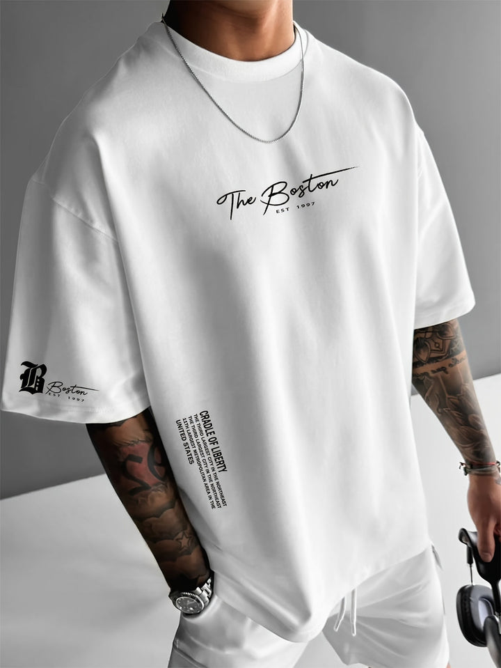 Herr T-shirt | Oversized | Kortärmad | Sommar