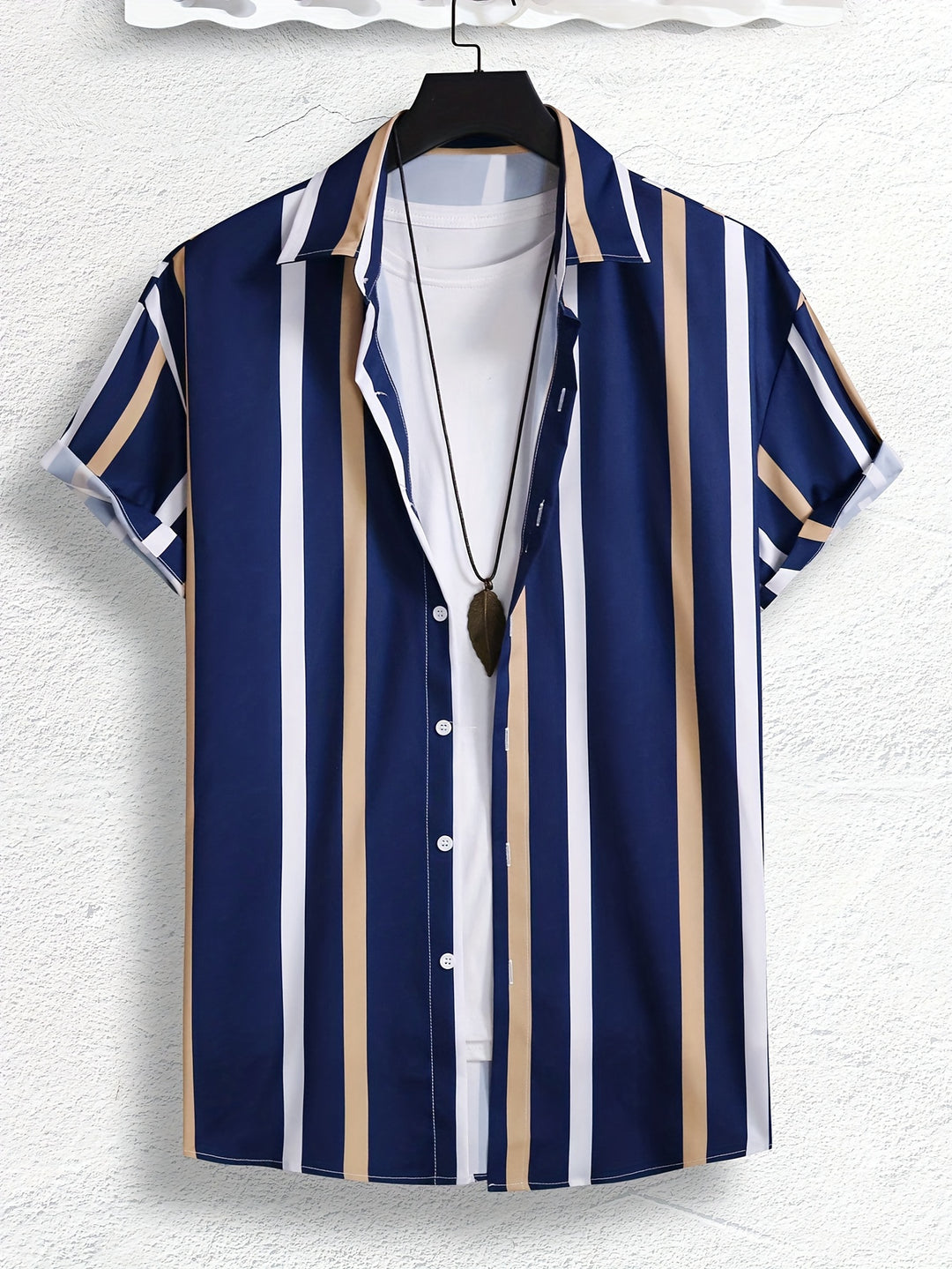 Herr Skjorta | Oversized | Korta Ärmar | Sommar