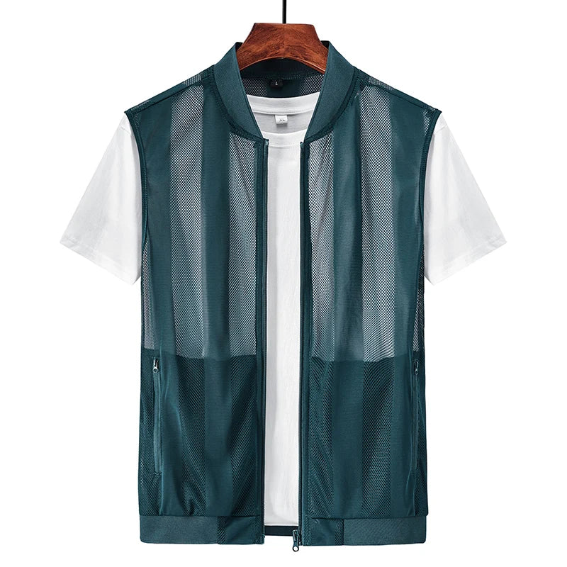 Herr Bodywarmer | Slimfit | Met Dragkedja | Sommar
