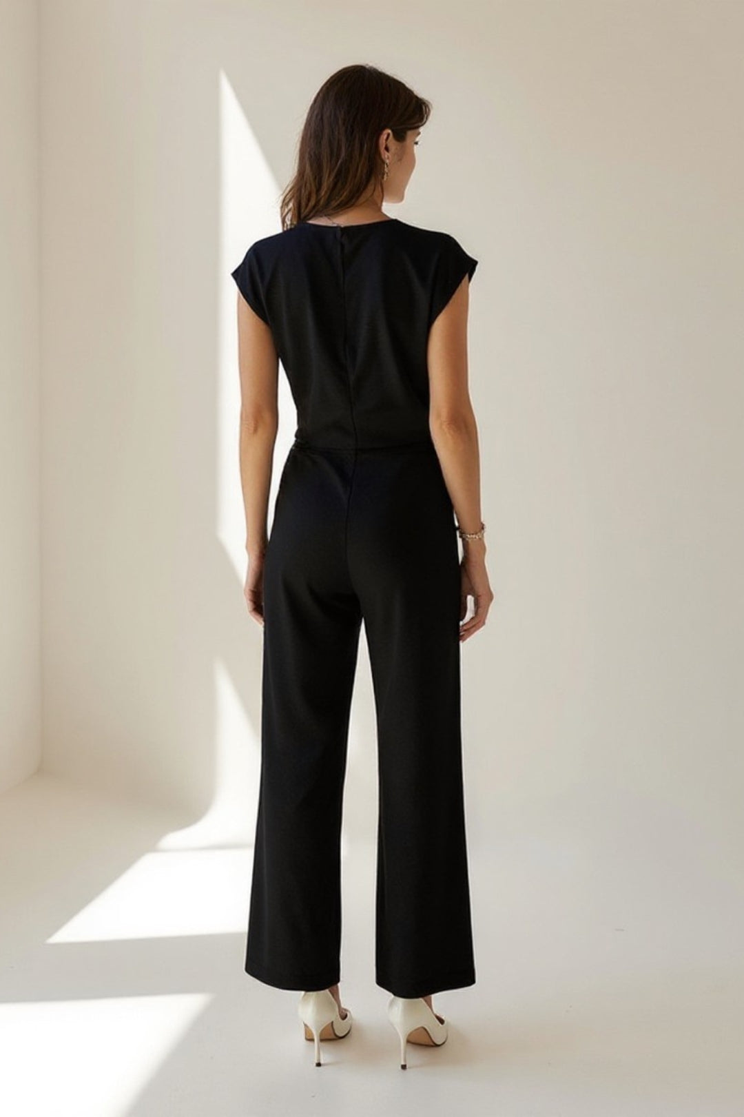 Dam Set | Elegant | V-ringning Knytdetalj | Sommar