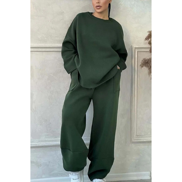 Oversized Sweat Set Dam | Rymliga Fickor och Stil | Kläder