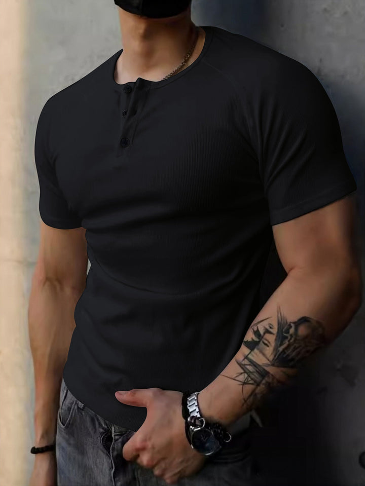 Herr T-shirt | Slimpassform | Kort ärm | Sommar