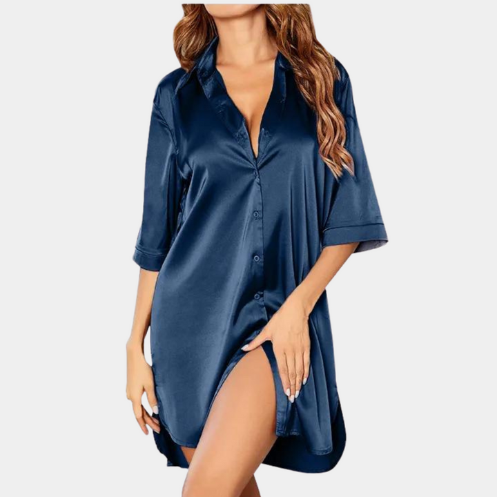 Dam Klänning | Oversized | Med Knappar | Sommar