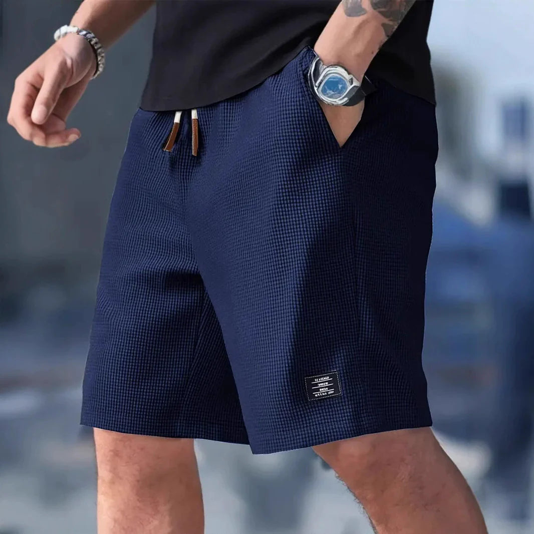 Herr Shorts | Waffle Struktur | Knytband | Sommar