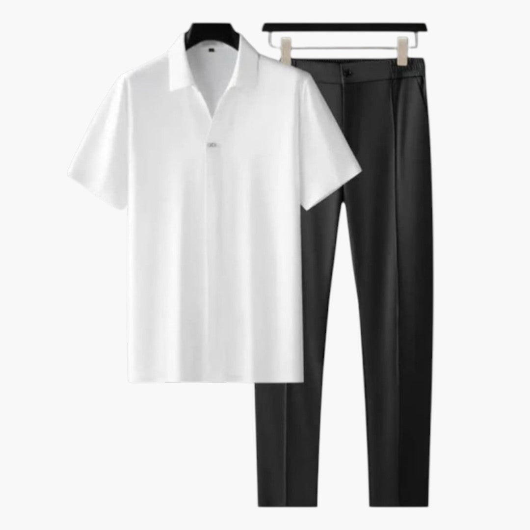 Herr Set | Elegant | Kort Ärm | Sommar