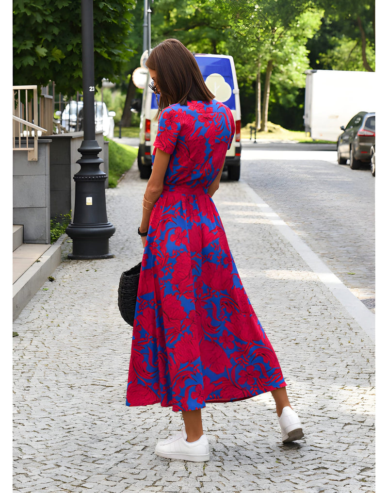 Dam Sommarklänning | Bekväm & Andningsbar | Avslappnat Elegant | Polyester
