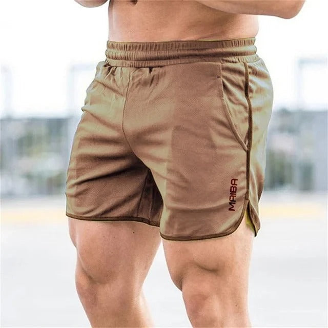 Herr Sportshorts | Slimfit Kort | Elastisk Midja | Sommar
