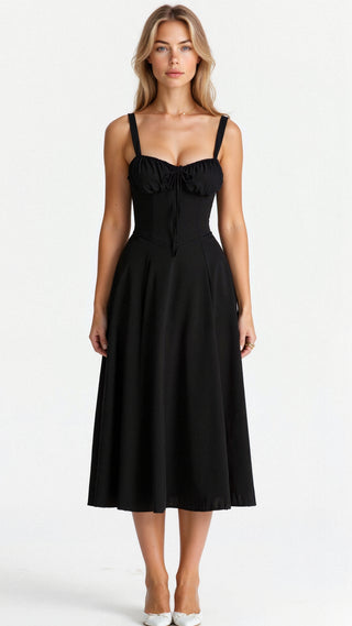 Midjeklänning för kvinnor | Bustier Design | Graciös &amp; Elegant | Tidlös stil