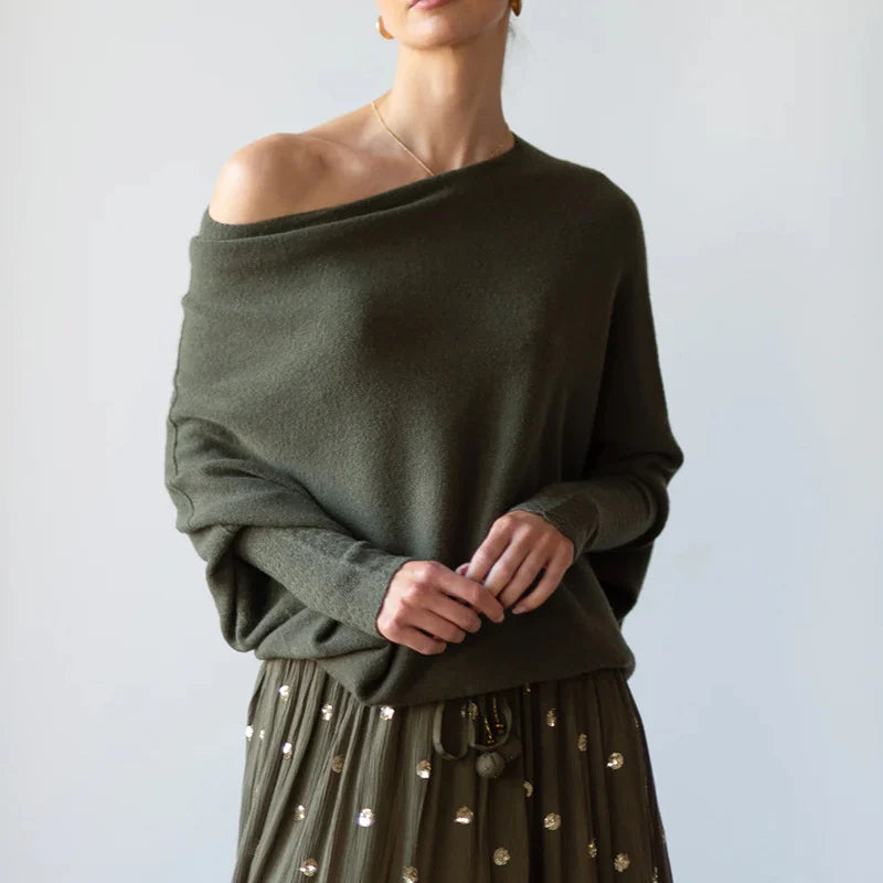 Damtröja | Asymmetrisk & Draperad | Chic design | Enkel förfining