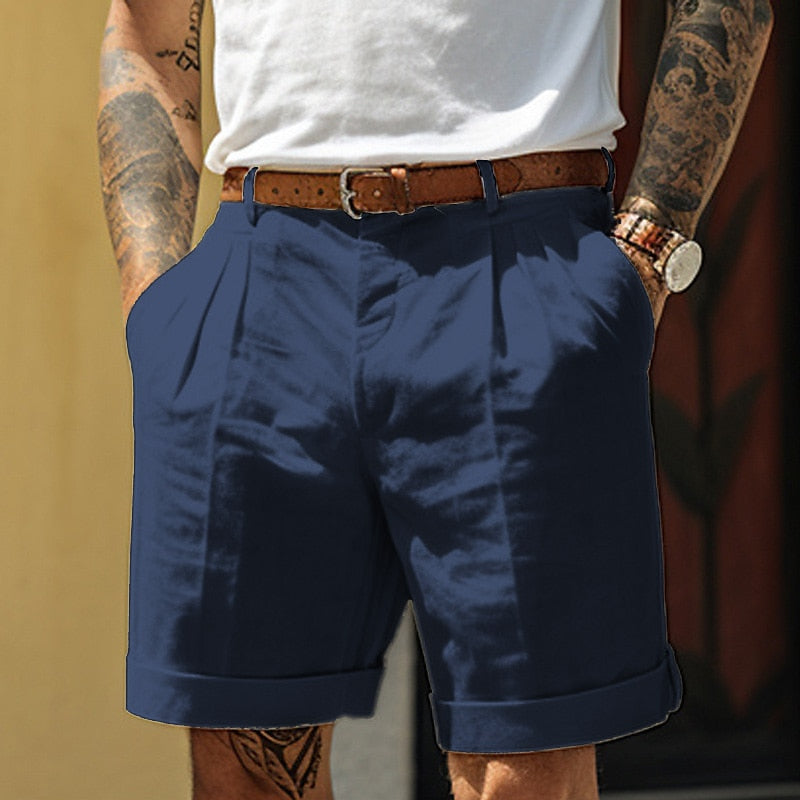 Herr Shorts | Rak Modell | Uppvikta Ben | Sommar