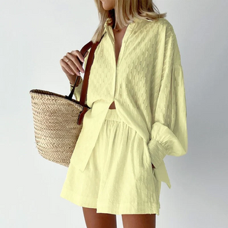 set för kvinnor | Blus och shorts | Trendig stil | Levande färger