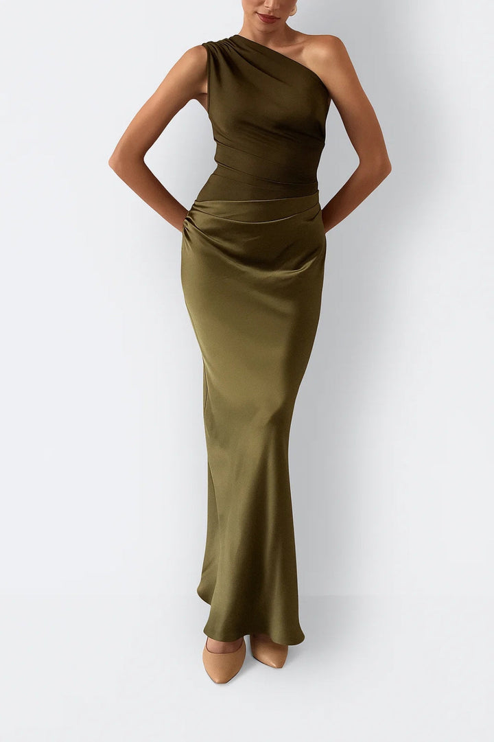 Dam Klänning | Elegant | One Shoulder | Sommar