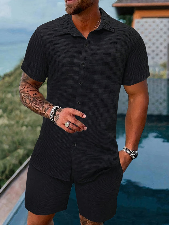 Herr Set | Slimfit | Kort Ärm | Sommar