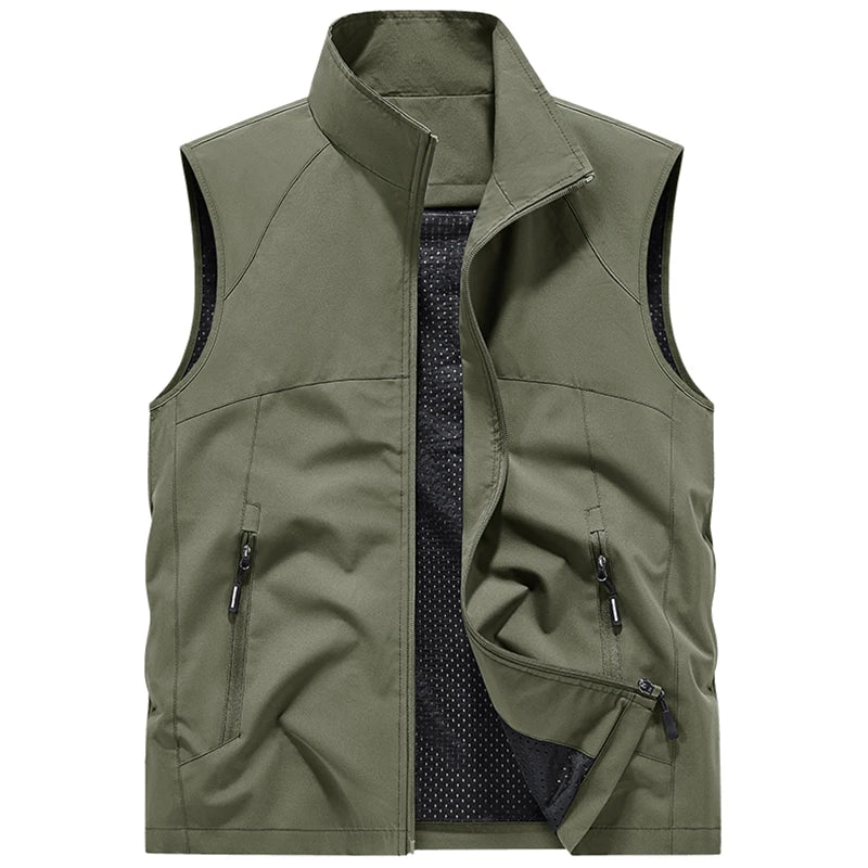 Herr Bodywarmer | Tapered | Lätt Struktur | Sommar