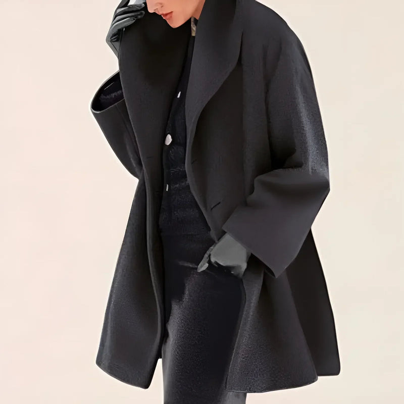 Dam Vinterkappa | Elegant & Varm | Bekväm Oversized Passform | Polyester