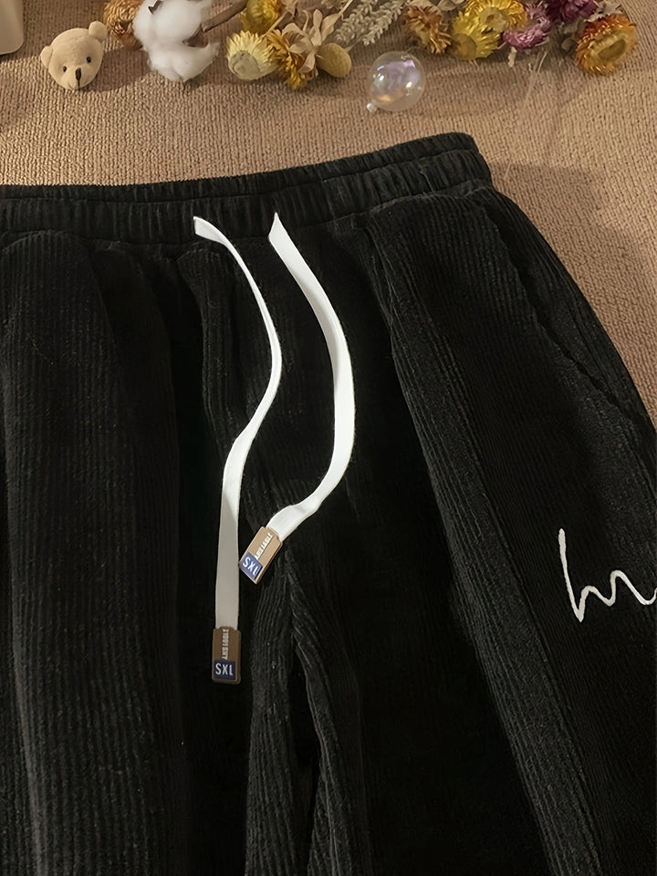Herr Byxor | Straight Ribbed | Med Dragsko | Sommar