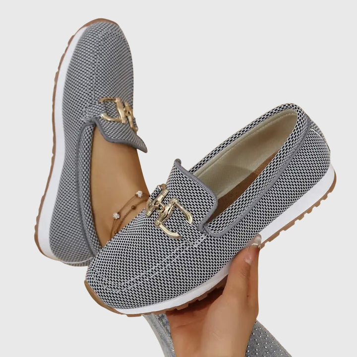 Dam Skor | Loafers | Metallspänne | Sommar