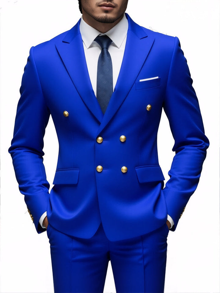 Herr Blazer | Getailleerd Elegant | Dubbelknäppt | Sommar
