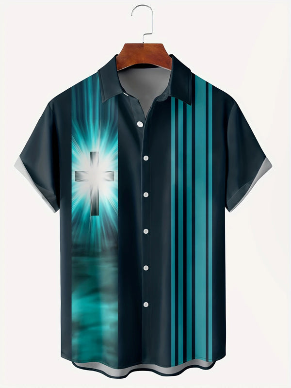Herr Skjorta | Oversized | Blockdesign | Sommar
