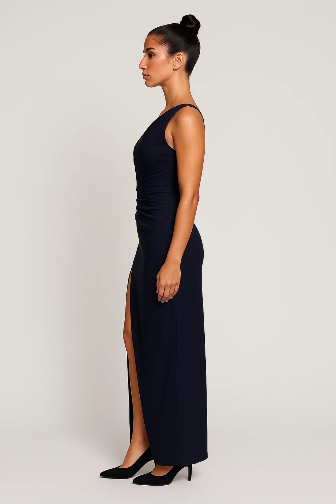 Dam Klänning | Elegant | One Shoulder Split Maxi | Sommar