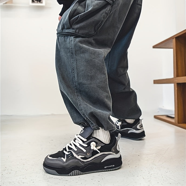 Herr Sneakers | Oversized | Med Snörning | Sommar