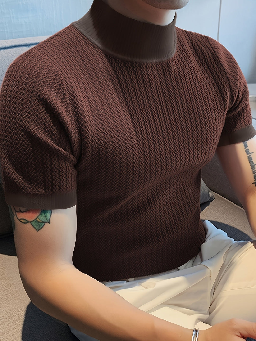 Herr Topp | Slimfit | Hög Krage | Sommar