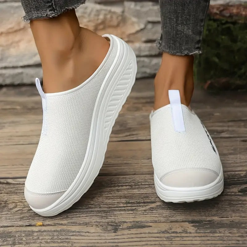 Dam Sandaler | Andningsbar Mesh & Slip-on | Halvklack & EVA-sula | Sommar & Bekväm Passform