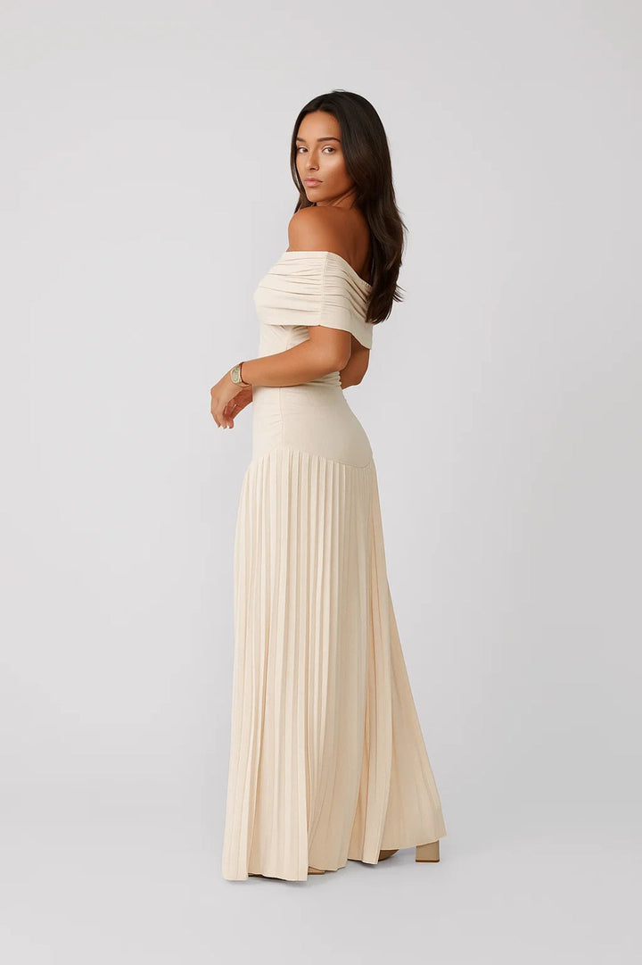 Dam Klänning | Elegant | Plisserad | Sommar