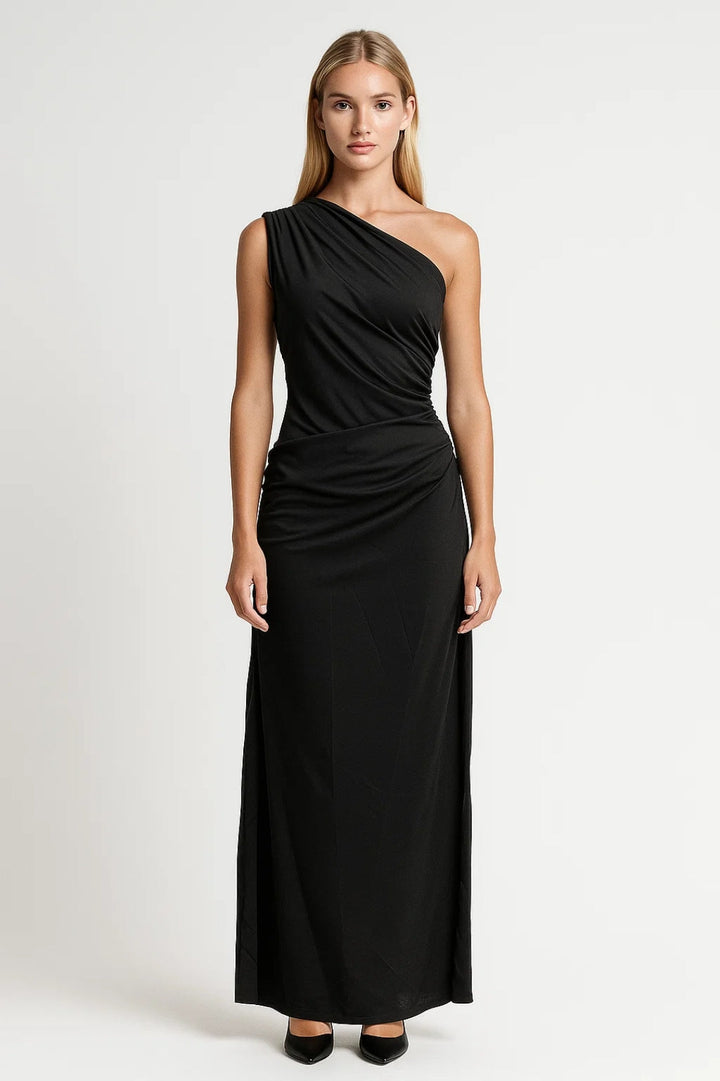 Dam Klänning | Elegant | Draperad Slits | Sommar
