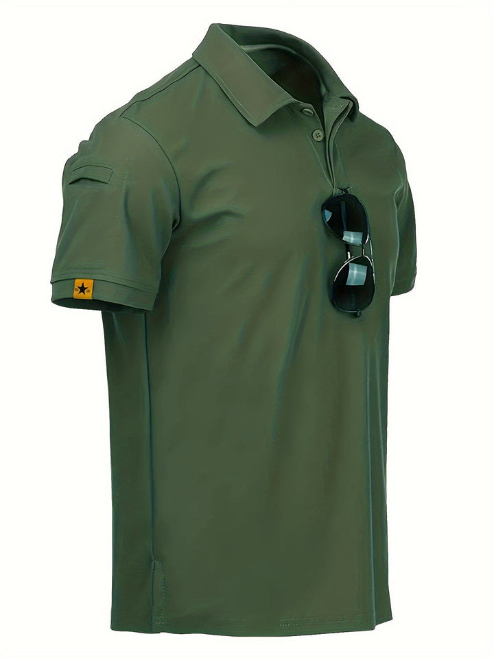 Herrpiké | Slim fit | Med knappar | Sommar