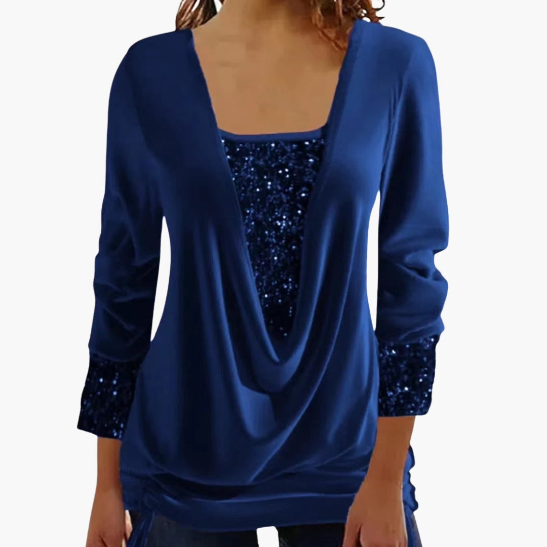 Dam Topp | Elegant | Lång Ärm | Höst