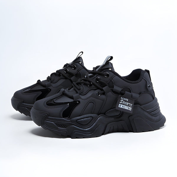 Dam Chunky Sneakers | Extra Bekväma & Trendiga | Tjock Sula | PU & Mesh