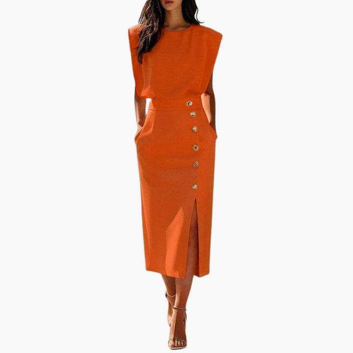 Dam Klänning | Elegant | Midi | Sommar