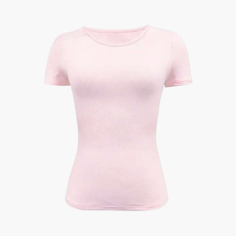 Dam Topp | Slimfit | Kort Ärm | Sommar