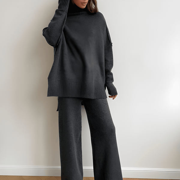 Kläder Set Dam | Oversize Tröja & Vida Byxor | Cozy Minimalistisk Look