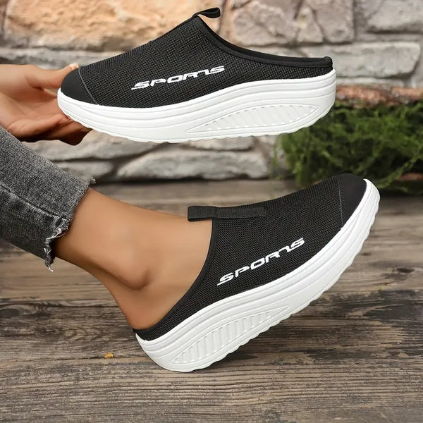 Dam Sandaler | Andningsbar Mesh & Slip-on | Halvklack & EVA-sula | Sommar & Bekväm Passform