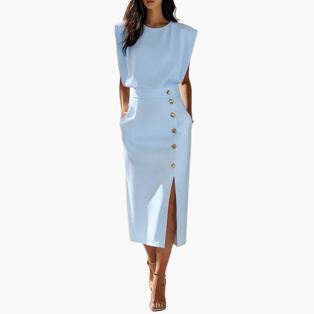 Dam Klänning | Elegant | Midi | Sommar