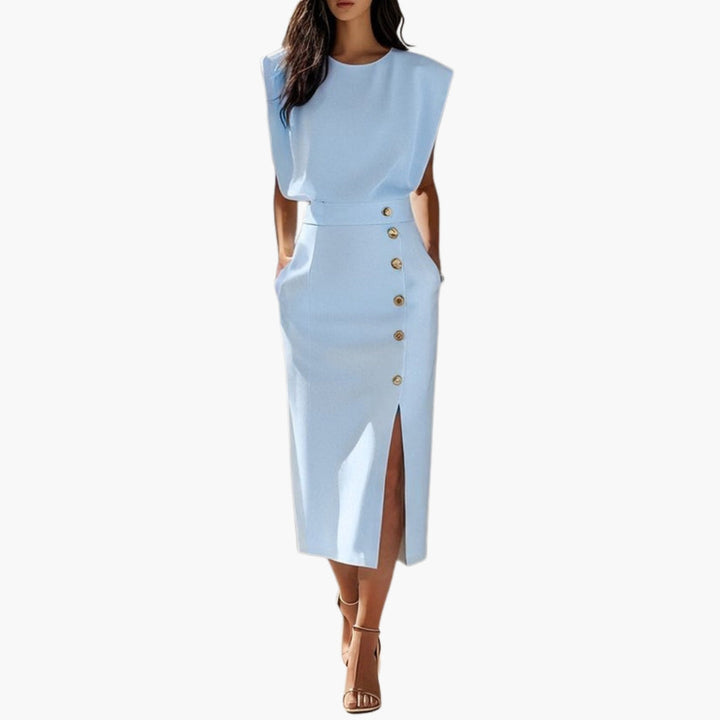 Dam Klänning | Elegant | Midi | Sommar