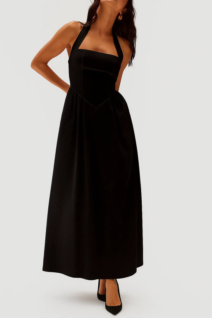 Dam Klänning | Elegant A-linje | Halterneck | Sommar