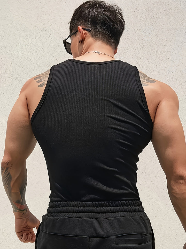 Herr Linne | Slimfit | Ärmlös | Sommar