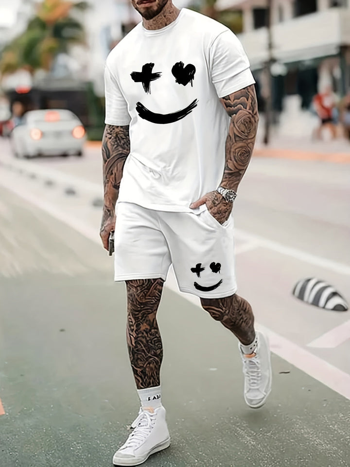 Herr Set | Oversized Casual | Kort Ärm | Sommar