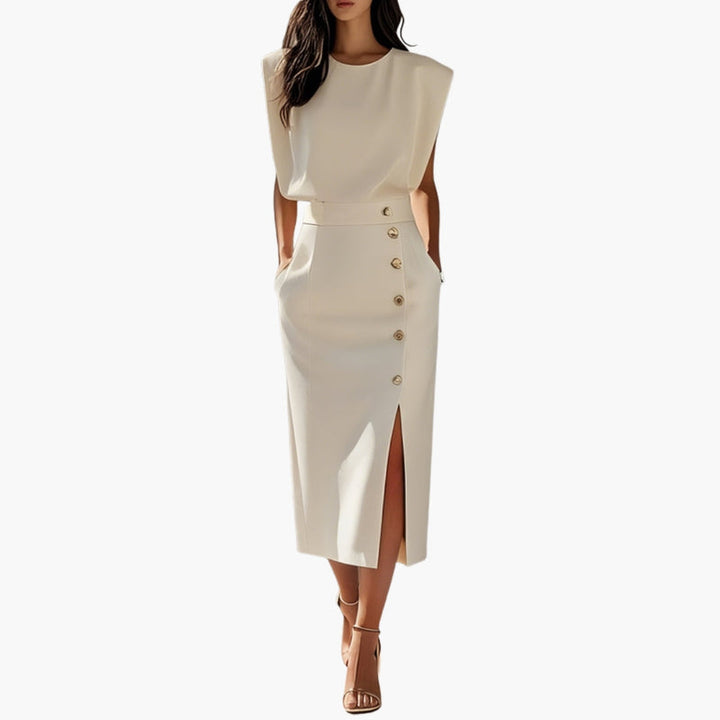 Dam Klänning | Elegant | Midi | Sommar