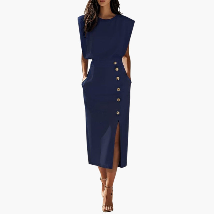 Dam Klänning | Elegant | Midi | Sommar